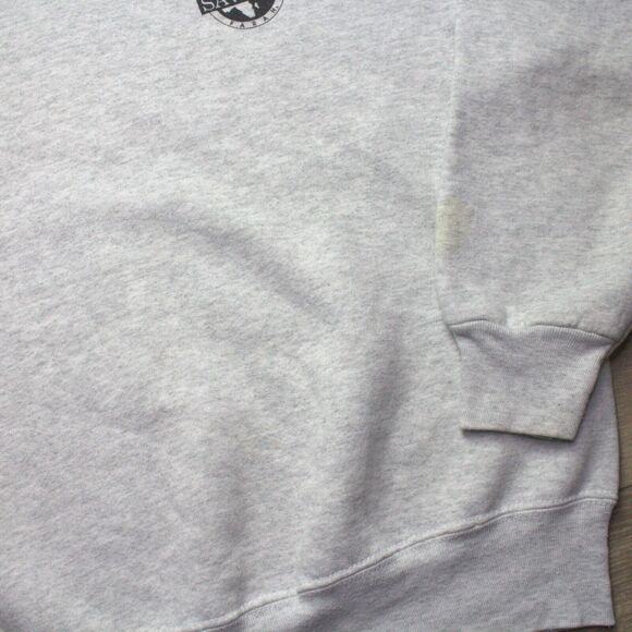 Vintage Fruit Of The Loom Savane Farah Sweatshirt Men's Gray Large - Picture 3 of 8